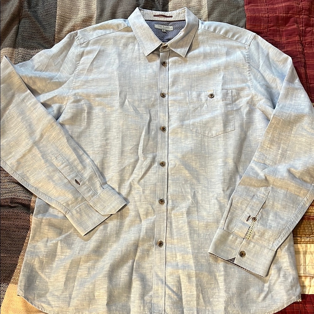 Ted Baker Gray Casual Button Down Shirt